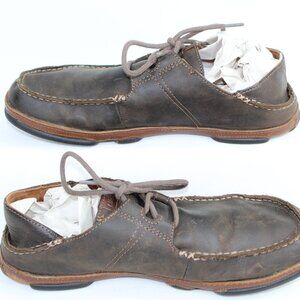 OluKai Ohana Nubuck Lace Up 10171-6333 Men's Size 11